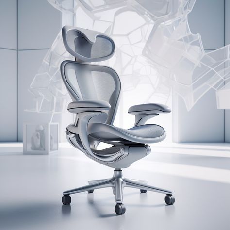 Futuristic Office, Herman Miller Aeron, Aeron Chair, Herman Miller Aeron Chair, Tire Tracks, Tactical Gear Loadout, Smart Gadget, Law Office, Futuristic City