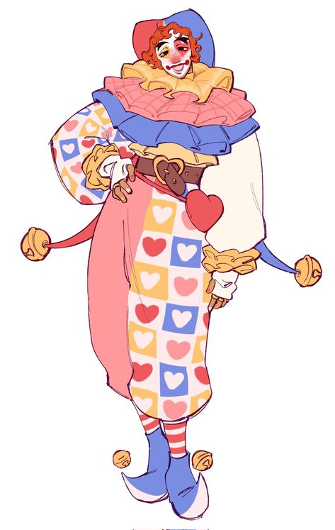 Cute Clown, New Looks, Dnd Characters, Art Inspiration Drawing, Funky Art, Art Reference Poses, Fantasy Character Design, Pretty Art, Character Design Inspiration