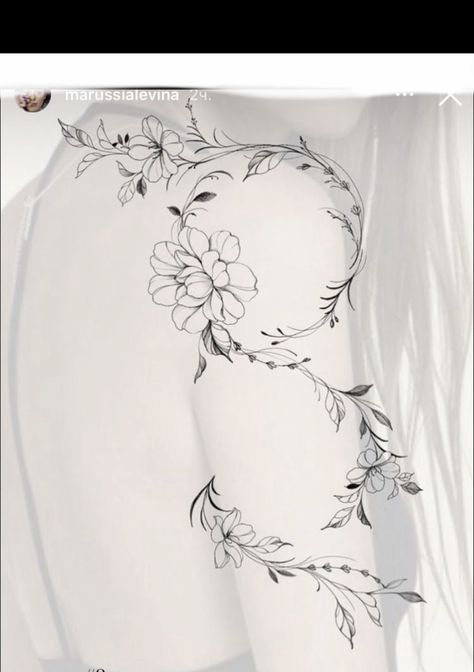 Flower Vine Tattoo Arm Sleeve Stencil, Arm Wrap Tattoo Design, Shoulder Blade Flower Tattoo, Floral Collarbone Tattoo, Wrap Around Shoulder Tattoo, Tattoo Brazo Mujer, Cherry Blossom Tattoo Shoulder, Arm Wrap Tattoo, Upper Thigh Tattoos