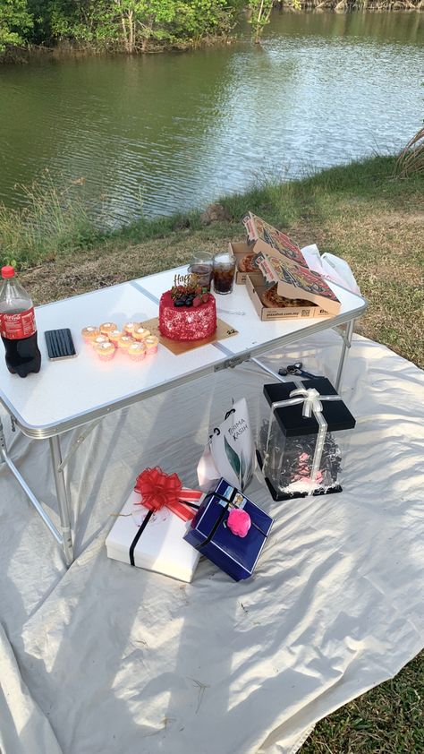 #aestheticpicnic #river #birthday #celebration Birthday Picnic, Aesthetic Vibes, Bath Caddy, Birthday Celebration, Happy Birthday, Birthday Party, Celebrities, Birthday, Quick Saves