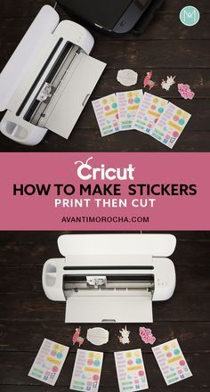 Cricut Maker Stickers, Sticker Making Cricut, Sticker Making Machine, Make Stickers On Cricut, Cricut Stickers How To Make, How To Make Stickers With Cricut, Make Stickers With Cricut, Stickers With Cricut, Stickers Cricut