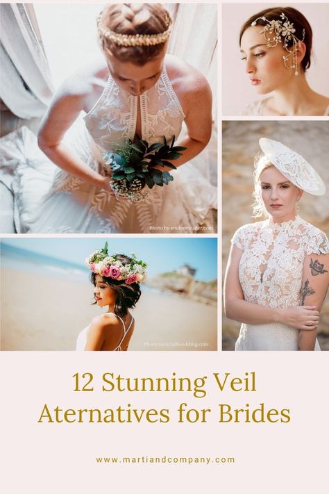 Bride Veil Alternative, Traditional Wedding Veil, Veil Alternative, Unique Wedding Veils, Unique Veil, Wedding Options, Micro Weddings, Bride Veil, Wedding Hairstyles With Veil