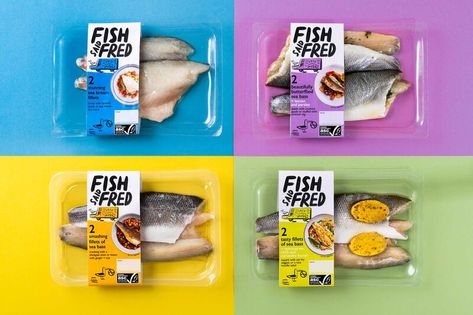 Responsibly Produced Seafood - Fish Said Fred Offers ACS-Certified Sea Bream and Sea Bass (TrendHunter.com) Check more at https://viralbuzz.website/responsibly-produced-seafood-fish-said-fred-offers-acs-certified-sea-bream-and-sea-bass-trendhunter-com/?utm_source=pinterest Seafood Packaging, New England Seafood, Halal Snacks, Frozen Food Packaging, Sea Bream, Frozen Seafood, Fish Salad, Buy Fish, Food Poster Design