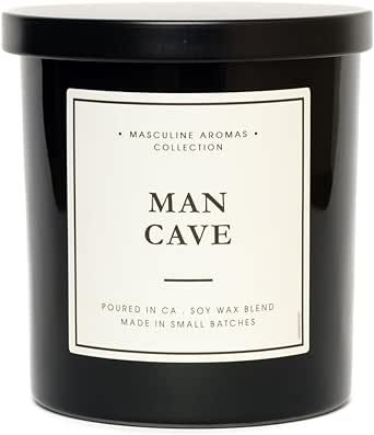 Poured in California | Hand-Poured | Masculine Aromas | 9oz | 50-Hour Burn Time | Scented Men's Candles with Natural Essential Oils | Vegan (Man Cave) Manly Candles, Mens Candles, Essential Oil For Men, Man Candle, Masculine Scent, Ceiling Fan In Kitchen, Aromatherapy Candles, Alternative Medicine, Natural Essential Oils