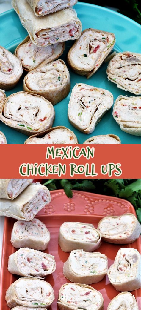 Appetizer Cream Cheese, Rollups Appetizers, Recipes Using Cream Cheese, Rolled Chicken Recipes, Chicken Pinwheels, Chicken Roll Ups, Fiesta Chicken, Chicken And Cheese, Chicken Roll