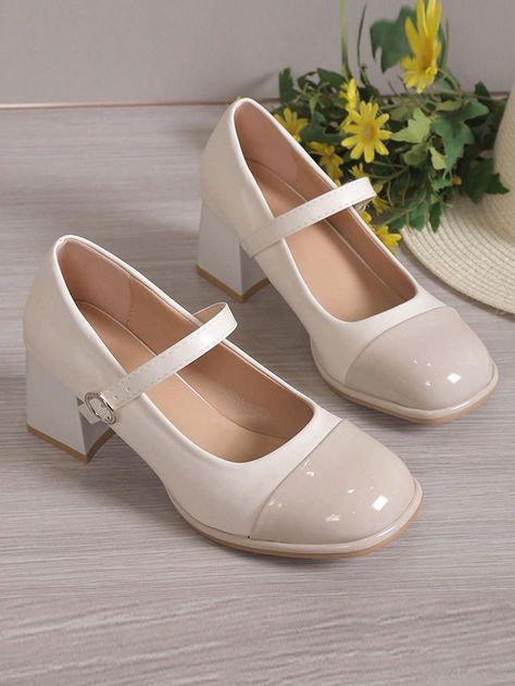 Vintage Shoes Women, Pretty Heels, Shein Shoes, Mary Jane High Heels, Shoes Heels Classy, Kawaii Shoes, Shoes Outfit Fashion, Fancy Jewellery Designs, Stunning Shoes