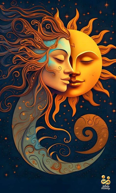 Art Soleil, Celestial Images, Moon Stars Art, Sun And Moon Drawings, The Sun And Moon, Romantic Background, Moon Drawing, Soyut Sanat Tabloları, Abstract Art Wallpaper