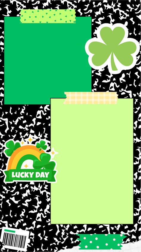 St. Patrick's day insta story background/ wallpaper! Great for adding a little holiday cheer to your otherwise plain social media story post :) Pin to save for later! Preschool Background, Insta Story Background, Ipad Templates, Retro Backgrounds, Teacher Wallpaper, Teaching Classroom Decor, Preschool Decor, Story Background, Phone Template