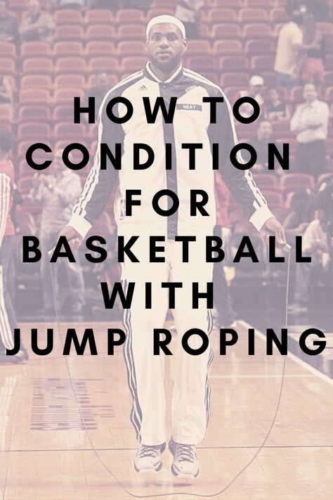 Do you feel your conditioning sucks, but a lot of workouts are too intimidating? Here’s a solution: try jumping rope for basketball conditioning. #basketball #health #workout #sport Basketball Endurance Workout, Basketball Conditioning Workouts Running, Basketball Running Workout, Plyometric Workout For Basketball, Plyometrics For Basketball, Basketball Conditioning Workouts, Basketball Workouts Conditioning, Box Jump Workout, James Basketball