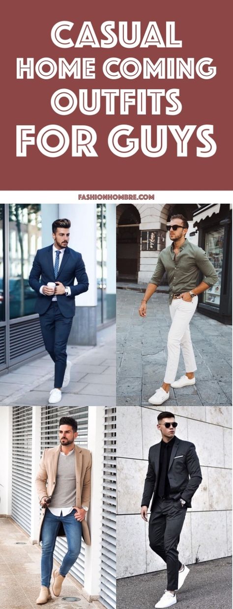 45 Casual Homecoming Outfits For Guys To Try - Fashion Hombre Dress Shoes For Teen Boys, Homecoming Attire Guys, High School Prom Outfits For Guys Casual, Hoco Styles For Guys, Homecoming Looks For Guys 2023, High School Formal Boys, Homecoming Style For Guys, Homecoming For Guys High School, Young Men Dress Attire