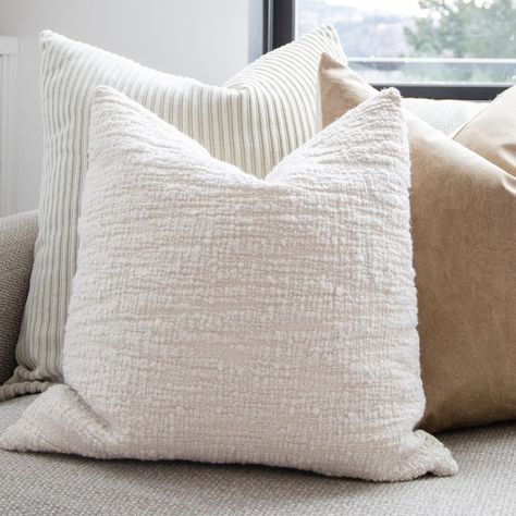 Quiet Luxury Home Decor: Get the Aesthetic on a Budget Ivory Throw Pillows, Blue Floral Pillows, Beige Couch, Neutral Throw, Ivory Pillow, Neutral Throw Pillows, Kids Pillow Cases, Indigo Pillows, Spring Pillows