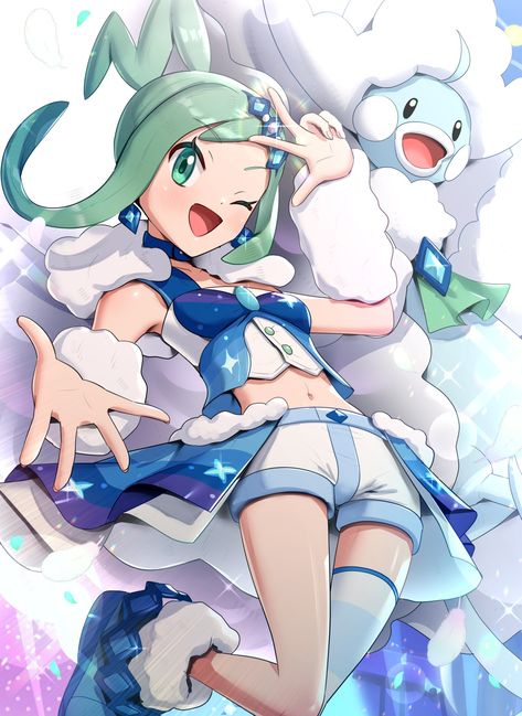 Pokemon Lisia, Lisia Pokemon, Pokémon Oras, Pokémon Characters, Character Design Female, Pokemon Waifu, Pokemon Journeys, Pokemon Fanart, Pokemon Trainers