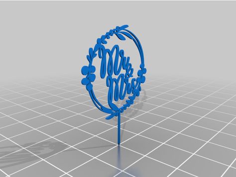 A cake topper for a wedding cake saying Mr & Mrs. 3d Print Wedding, Cake Quotes, 3dprinting Design, Printing Design, Wedding Things, Mr Mrs, 3d Printer, 3d Print, Cake Topper