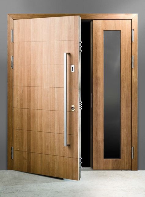 Hidden Garage, Solid Oak Internal Doors, Exterior Door Designs, Steel Security Doors, Panic Rooms, Security Doors, Secret Door, Main Door Design, Hidden Door