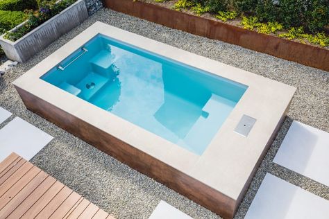 Small Pools For Small Yards Diy, House Backyard Pool, Mini Swimming Pool, Pool Natural, Kleiner Pool Design, Pools For Small Yards, Swimming Ponds, Living Pool, Mini Pool