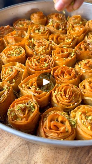 120K views · 2.2K reactions | PISTACHIO BAKLAVA ROSES. These beautiful Pistachio baklava roses are a great version of Baklava to make for World Baklava Day this Sunday 17th November. They’re also a delicious dessert for celebrations during the festive season. They’re so easy to make and almost too pretty to eat!

Here is the recipe link which you can copy into your internet browser: https://antonioufillo.com.au/blog/recipes/pistachio-baklava-roses

Video and recipe: Mary’s Kouzina  for Antoniou Fillo Pastry 

#baklava #baklavaroses #pistachio #pistachiobaklava #pistachionuts | Antoniou Fillo Pastry