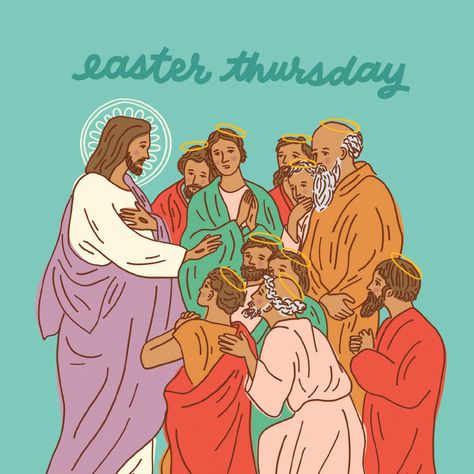 Thursday in the Octave of Easter!​​​​​​​​​ By your wounds, we have been healed. By your wounds, may we believe. When Christ appeared to the disciples he said, “Why are you frightened, and why do doubts arise in your hearts? Look at my hands and my feet; see that it is I myself. Touch me and see; for a ghost does not have flesh and bones as you see that I have.” LUKE 24:38-39 #CatholicMom #CatholicFamily #CatholicParenting #FaithFilledMotherhood #CatholicMoms #CatholicKids #CatholicLife #Ca... Week Of Easter, Catholic Family, Catholic Kids, A Ghost, Touch Me, Bones, Ghost, Bible, Jesus