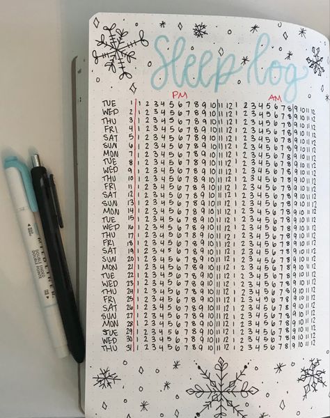 December Sleep Tracker Bullet Journal, December Sleep Tracker, Sleep Log Bullet Journal, Bullet Journal Title Page, Bullet Journal Christmas, Bullet Journal Titles, Sleep Log, December Bullet Journal, January Bullet Journal