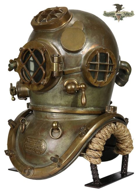 Vintage Diving Suit, Vintage Scuba Diver, Deep Sea Diving Suit, Steampunk Submarine, Deep Sea Diver Art, Deep Sea Diving Helmet, Dive Helmet, Steampunk Helmet, Diver Helmet