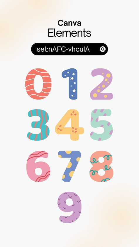 Canva Numbers Element, Font Canva Lettering, Free Graphic Design Software, Printable Games For Kids, Keyword Elements Canva, Canva Elements Keyword, Kid Fonts, Learning Games For Kids, Canvas Learning