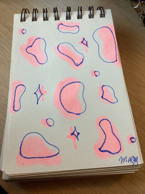 Blob Drawing, The Blob, Draw Aesthetic, Bujo Layout, Bullet Journal Design Ideas, Journal Design, Circles, Bullet Journal, Design Ideas