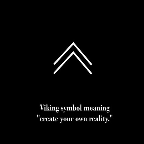 Reality Tattoo, Simbols Tattoo, Symbol Meanings, Meaningful Symbol Tattoos, Small Words Tattoo, Viking Symbol, Helm Of Awe, Rune Tattoo, Create Your Own Reality