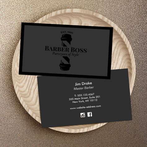 Barber Shop Business Cards, Business Card With Qr Code, Business Card With Qr, Black Barber, Barber Business Cards, Makeup Logo Design, Barber Logo, Master Barber, Business Nails