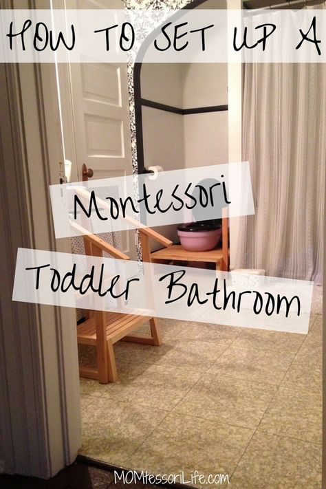 Montessori Bathroom, Montessori Living, Tot Schooling, Montessori Resources, Toddler Bathroom, Montessori House, Independent Toddler, Ikea Nursery, Montessori Bedroom