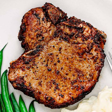 Air Fryer Fried Pork Chops, Air Fryer Recipes Pork Chops, Pork Chops Air Fryer, Recipes For Pork Chops, Airfryer Healthy, Recipes For Pork, Air Fry Pork Chops, Pork Chops Bone In, Air Fryer Recipes Pork