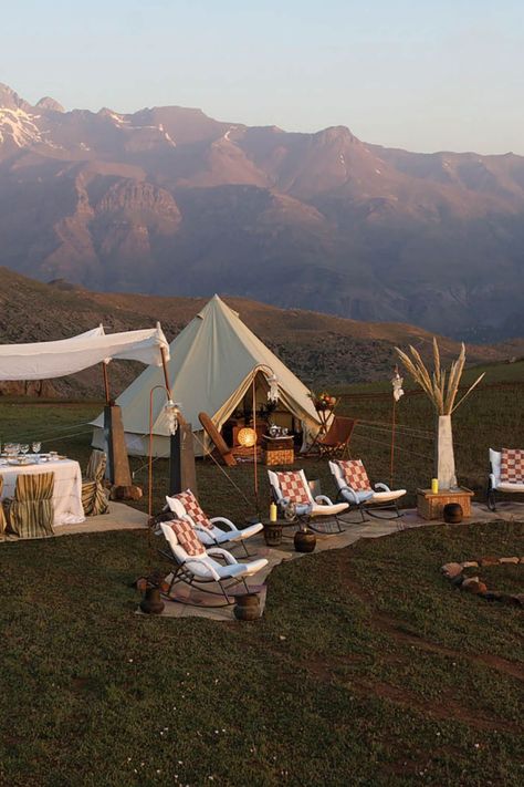 These luxury vacations offer incredible experiences and five-star amenities without breaking the bank.#worldtravel #internationaltravel #travelandleisure Camping Inspiration, Tent Set Up, Go Glamping, Luxury Glamping, Camping Aesthetic, Glamping Site, Luxury Camping, Camping Glamping, Camping Spots