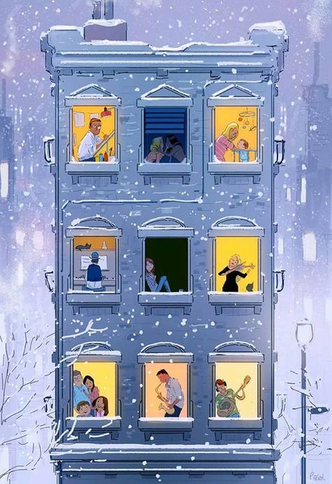 Winter Illustration Art, Pascal Campion, Winter Illustration, Snowy Day, Art And Illustration, Christmas Illustration, The New Yorker, Book Illustration, Art Paint