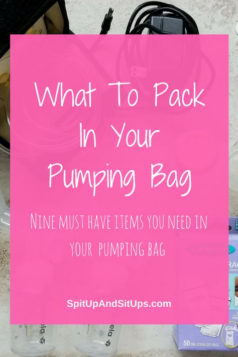 What To Pack In Your Pumping Bag | Spit Up and Sit Ups  Like so many moms, I have pumped outside the home to feed my baby while I'm away. I also have way too much to carry every single day so packing my pumping bag perfectly is pretty important. What to pack in your pumping bag for work or traveling! Exclusive Pumper, working mom, how to pack a pumping bag, what to pack in my pumping bag, what should I bring to work for pumping #normalizebreastfeeding Pumping 101, Pumping Bag, Exclusive Pumping, Crunchy Mom, Newborn Hacks, Pumping Moms, Sit Ups, Breastfed Baby, Baby Sleep Problems