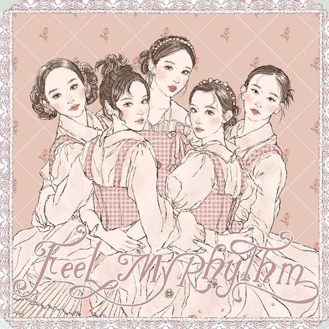 Feel My Rhythm Fanart, Female Fanart, Music On Spotify, Pink Posters, 캐릭터 드로잉, Kpop Posters, Pink Themes, Ethereal Art, Dream Art