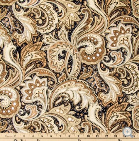 Brown And White Fabric, Tawny Autumn, Mellow Autumn, Paisley Print Fabric, Travel Pouches, Western Background, Pillow Slip Covers, Paisley Fabric, Calico Fabric