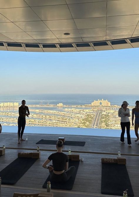 Abu Dhabi Aesthetic, Rooftop Yoga, Yoga Place, A New Era Of Me, Aesthetic Yoga, Living My Best Life, My Best Life, Boat Trips, Doha