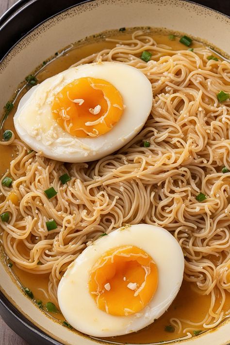 Ramen Egg Marinade Recipe

Ingredients

- 4 large eggs
- 1/4 cup soy sauce
- 1/4 cup mirin
- 1 tablespoon sugar

Instructions

- In a saucepan, bring water to a boil and gently lower in the eggs; boil for 6-7 minutes for a soft center. 
- Remove eggs and place in an ice bath to cool, then peel the eggs and set aside. 
- Full Recipe on... Ramen Egg Marinade, Chicken Sesame, Ramen Eggs, Citrus Marinade, Ramen Egg, Garlic Marinade, Oven Baked Chicken Breasts, Pumpkin Coffee Cakes, Ice Bath