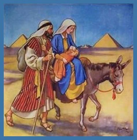 Flight into Egypt Flight Into Egypt, Bible Crafts For Kids, Hail Mary, Bible Crafts, Blessed Virgin, Holy Family, Jesus Saves, God Jesus, Childhood Memories