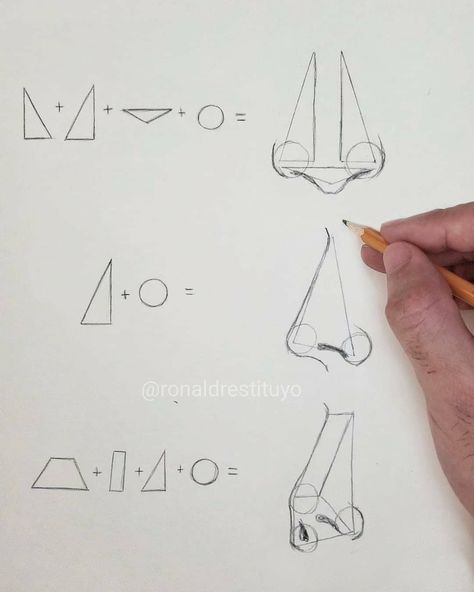 Drawing Guides, Drawing Tutorial Face, Nose Drawing, Body Drawing Tutorial, 얼굴 그리기, Face Sketch, Nose Art, Anatomy Drawing, Pencil Art Drawings