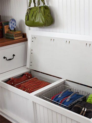 Indoor Storage Bench, Mudroom Bench Ideas, Farmhouse Mudroom, Laundry Room Storage Shelves, Mudroom Makeover, Mud Room Entry, Mudroom Ideas, Mudroom Entryway, Mudroom Laundry Room