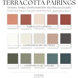 modern paint colors that with terracotta floor tiles - Google Search Rooms With Terracotta Floors, Terracotta Floor Interior, Terracotta Tiles Living Room Modern, Terracotta Flooring Living Room, Colors That Go With Terra Cotta Tile, Terracotta Tile Floor Living Room, Terracotta Floors Living Room, Terra Cotta Floors Living Room, Benjamin Moore Terra Cotta Colors