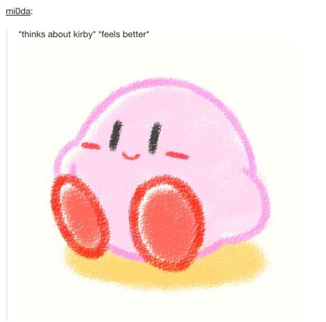 Tumblr Gets Deep (21 Pics) | Pleated-Jeans.com A Drawing, Kirby, Video Games, Red, Pink, Video Game