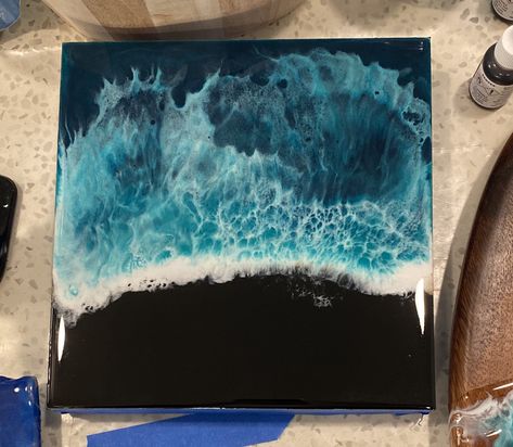 Sugar Painting, Resin Ideas Diy, Resin Ideas, Black Sand, Acrylic Pour, My Space, Acrylic Pouring, Resin Art, Wood