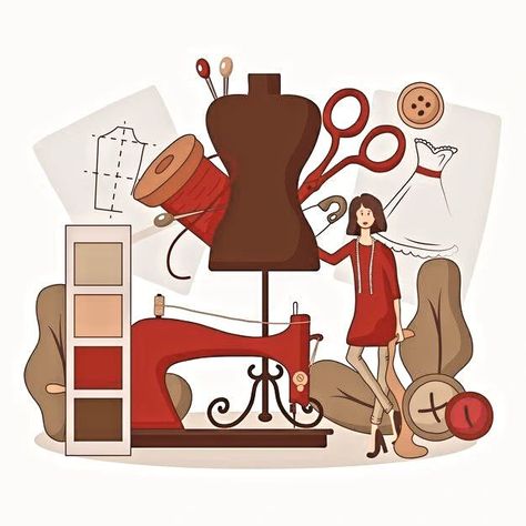 https://youtube.com/shorts/_FADO9J_-HU?feature=share Fashion Designer Illustration, Drawn Clothes, Sewing Clipart, Sewing Activities, Designer Illustration, Fashion Vector, Photographie Portrait Inspiration, Sewing Workshop, Girly Wall Art