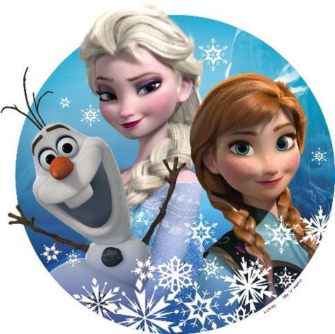 Elsa Anna And Olaf, Elsa Cake Toppers, Anna And Olaf, Frozen Images, Frozen Printables, Frozen Party Decorations, Frozen Birthday Theme, Cupcake Cookie, Disney Frozen Birthday