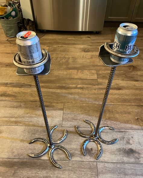 Welded Fire Pit Ideas, Horseshoe Ideas Welding Projects, Welding Project Ideas, Western Welding Projects, Horse Shoe Welding Art Ideas, Cool Welding Projects Ideas, Horseshoe Art Welded, Simple Welding Projects, Horseshoe Welding Projects