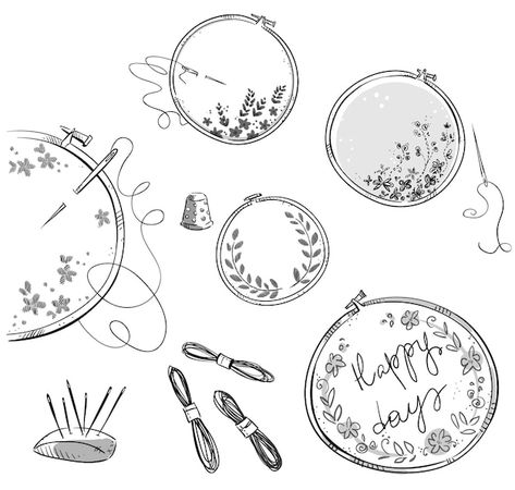 Embroidery Wall, Drawing Vector, Sewing And Embroidery, Card Print, Embroidery Vector, Vector Drawing, Free Embroidery, Wall Decorations, Photo Albums