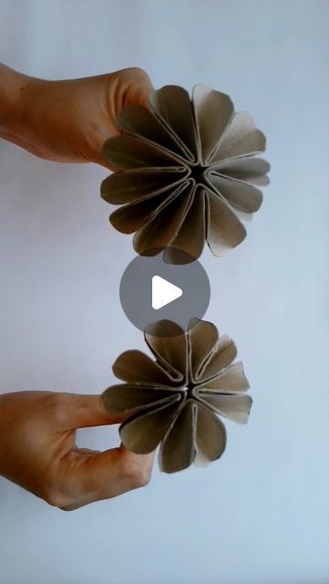 Elena's Craft Studio on Instagram: "If you've collected empty paper rolls and you wonder what to do with them, this is your sign - make some beautiful flowers! 🌼

They may look a bit difficult, but I assure you they are pretty simple to make. ✅

This DIY recycling project is really easy and pleasant to make. ♻️

For one flower you need 3 paper rolls! 😉

You can find more creative craft ideas on my YouTube channel (link in bio). Enjoy! ❤️

#elenascraftstudio #diy #paperroll #papercrafts" Toilet Paper Roll Flowers, Toilet Paper Flowers, Toilet Paper Roll Diy, Creative Craft Ideas, Empty Paper, Toilet Roll Craft, Rolled Paper Art, One Flower, Toilet Paper Roll Crafts