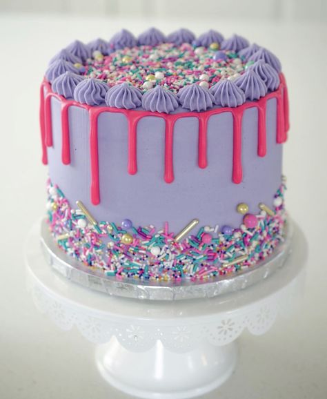 Pink And Purple Drip Cake, Squishmallow Party, Blue Birthday Cakes, 8th Birthday Cake, Purple Cake, Diy Birthday Cake, Birthday Sheet Cakes, Unique Birthday Cakes, Rainbow Birthday Cake