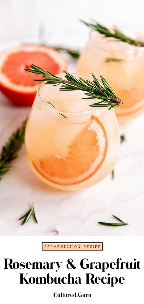 Grapefruit Kombucha, Kombucha Flavors Recipes, Best Kombucha, Kefir Water, Kombucha Cocktail, Kombucha Recipes, Kombucha Bottles, Make Kombucha, Kombucha Flavors