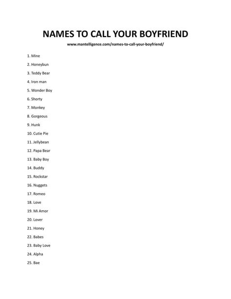 Downloadable and printable list of names Callsign For Boyfriend With Meaning, Random Nicknames For Boyfriend, Aesthetic Callsign For Couples, Cute Names For Insta Id, Cute Ways To Save Your Boyfriend Name, Cute Names For Couples, Bf Names Cute, Printables For Boyfriend, Ways To Save Your Boyfriends Contact